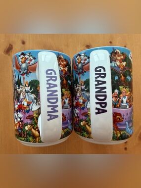 Authentic Disney Parks Grandpa & Grandma Mug Set - Walt Disney World